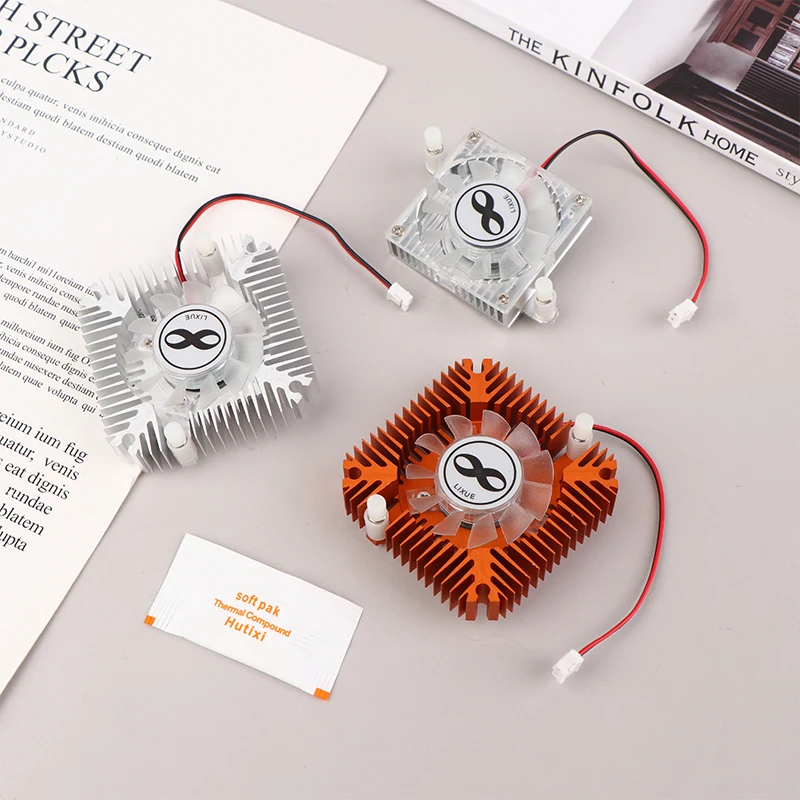 

1 шт., 55 мм, 12 В, ПК, компьютер, ноутбук, процессор, VGA, кулер для видеокарты, охлаждающий вентилятор, радиатор, шарик, аксессуары для вентиляторов видеокарты