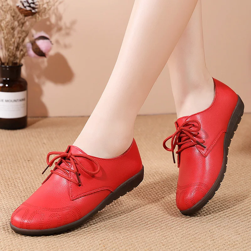 Tenis Feminino Women Brand Sneakers Red Leather 2022 New Women Tennis Shoes Outdoor Comfort Sport Shoes Gym Lady Jogging Trainer