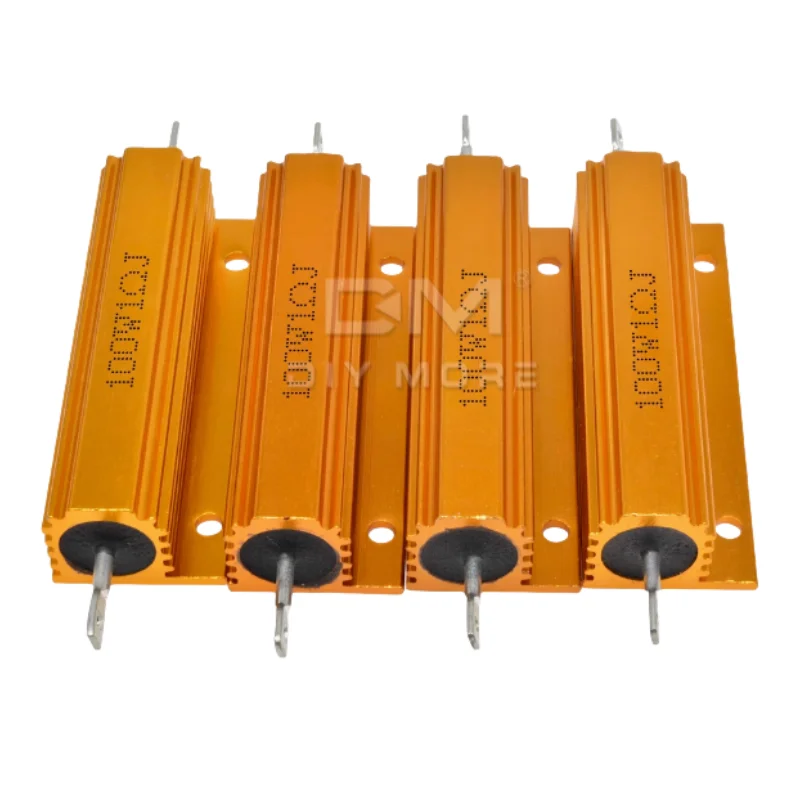 جديد الألومنيوم معدن شل Wirewound المقاوم، 100W، 0.01-100K 1 0.5 1 2 4 6 8 10 20 100 150 200 300 500 1K 10K أوم