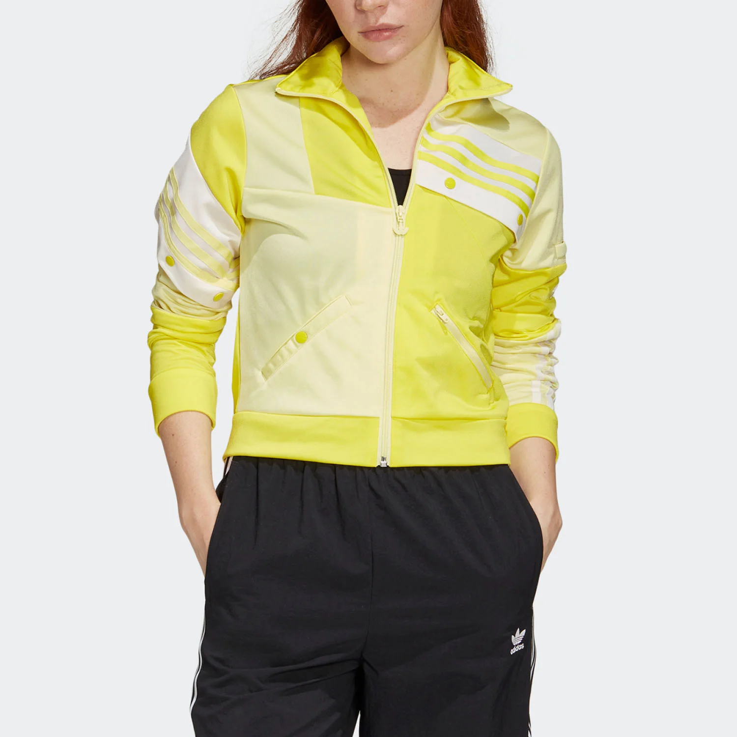 

Аутентичная сезонная новая женская повседневная спортивная куртка Adidas с тремя полосками FS6498