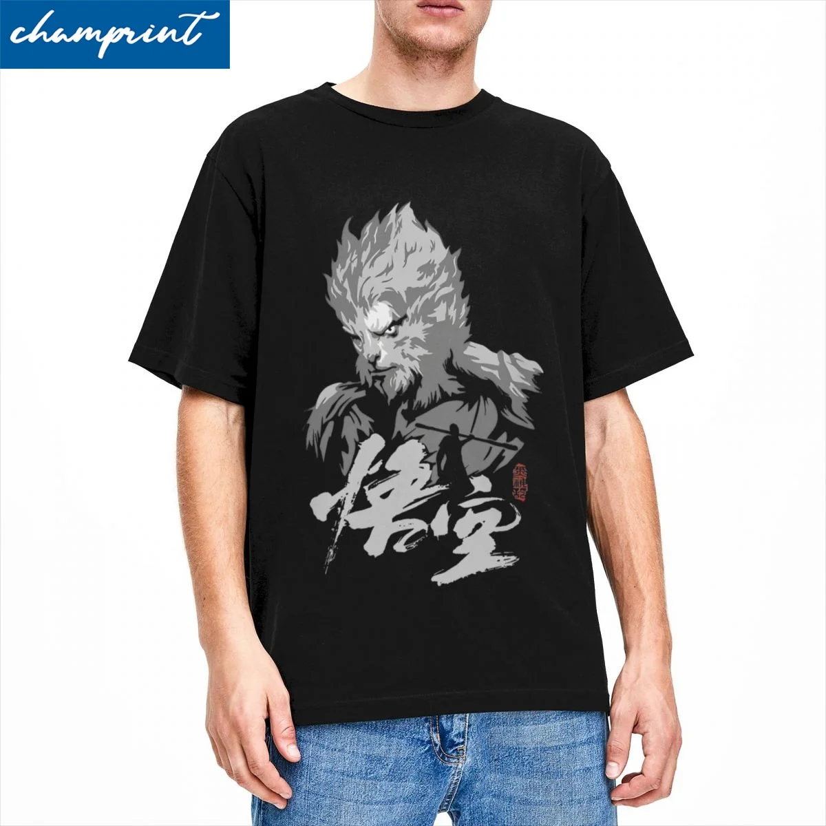 Black Myth Wukong Game T Shirts Men Women's Cotton Fashion for Male T-Shirt O Neck Tee Shirt Short Sleeve Clothing Plus Size