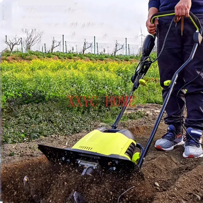 old Land TLEG-08 Electric Scarifier Micro-tiller, Land Ploughing Machine, HousehDigging Cultivator, Agricultural Rotary Tiller