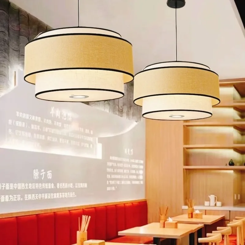 Wabi wind rattan handmade chandelier restaurant bar hot pot hotel commercial dining living tea room bed breakfast chandelier