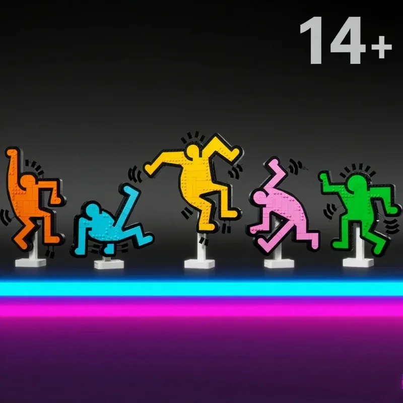 Keith – figurines dansantes d'art créatif, blocs de construction, briques à assembler créatives, jouets pour enfants, cadeaux d'anniversaire, nouvelle collection