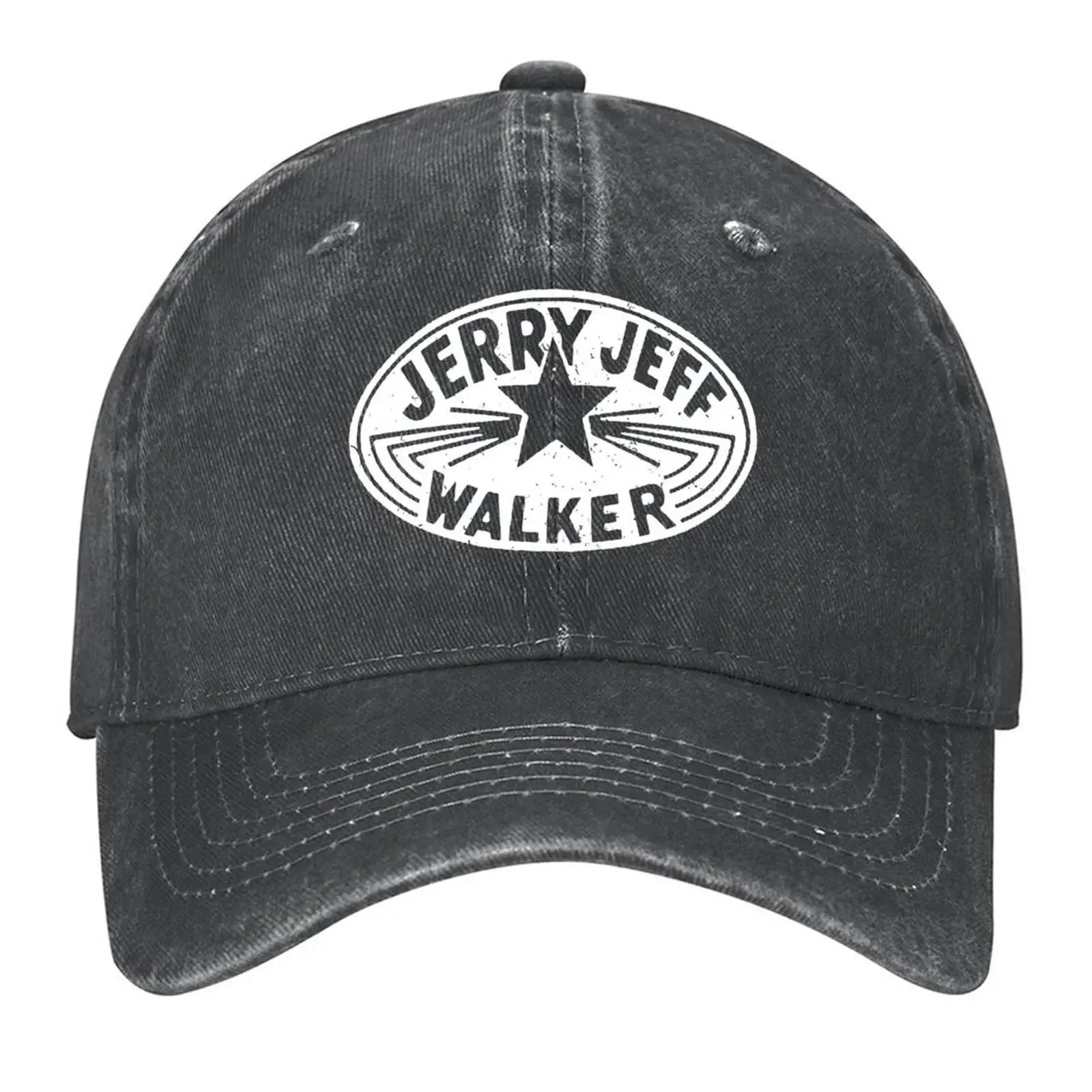 2026 Jerry Jeff Walker white vintage logo Baseball Cap derby hat Funny hats cute Men's Caps Women's