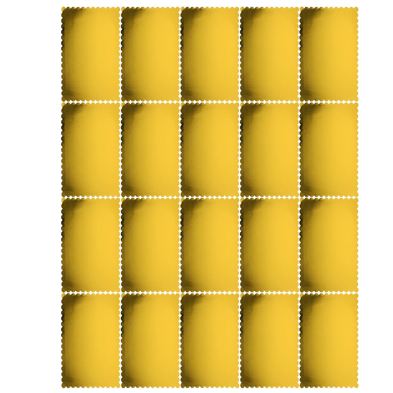 

20Pcs Rectangular Cake Base 10x14 Inch Corrugated Cardboard Wave Edge Cake Board Baking Display Rectangle Baking Board