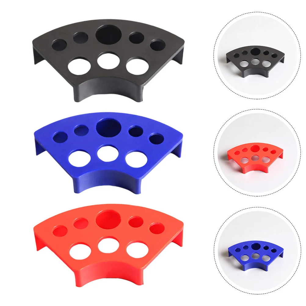 

12 Pcs Fan Shaped Support Pigment Cup Storage Rack Holding Tattoos Makeup Stand Multi-slot Shelf