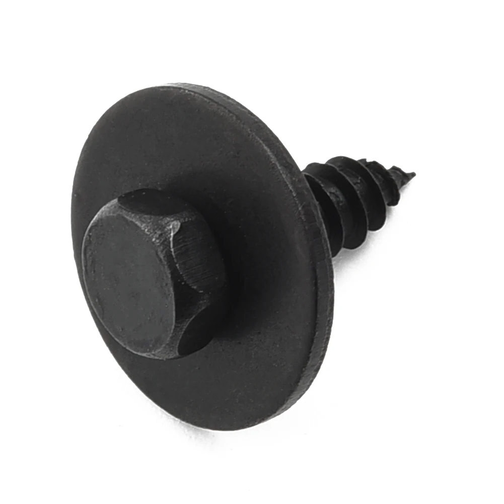 

Air Duct Retainer Clips Auto Car Hex Head Liner Screw Splash Shield Trim 07147129160 Black Accessories Durable