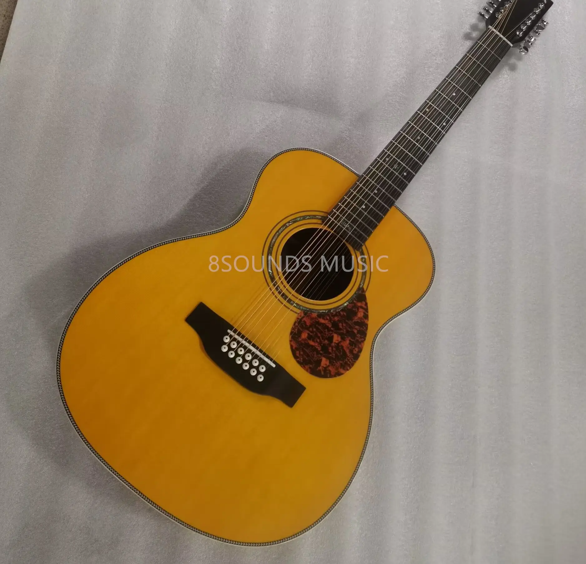 

professional 12 string handmade OM acoustic OMJM mayer acoustic guitar 14 frets guitar with signature custom logo