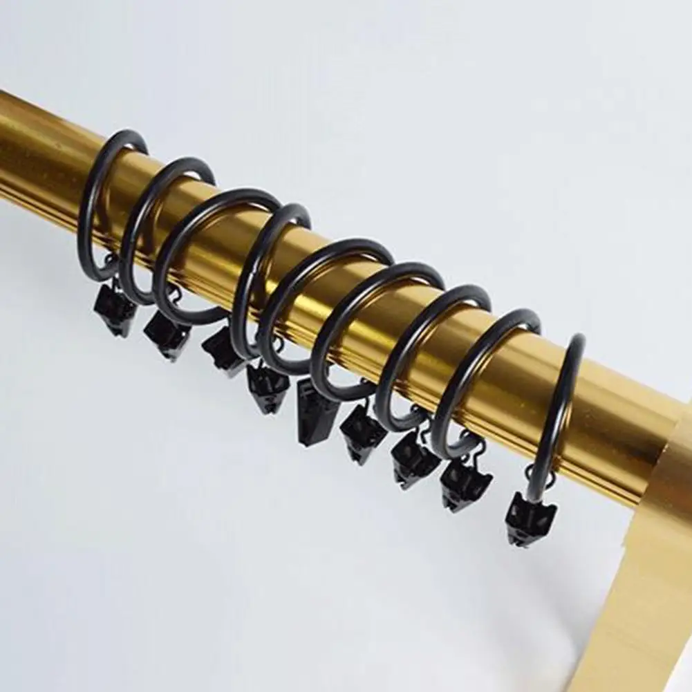 10Pcs Practical Curtain Hooks Metal Curtain Clips Modern Portable Curtain Crocodile Clamps  Widely Applied