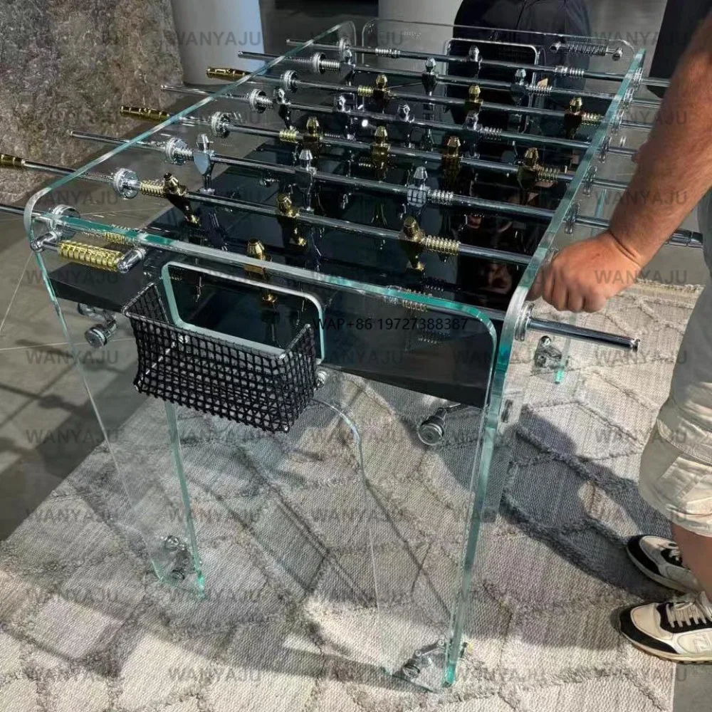 

High-End Design Soccer Tables Luxury Indoor Outdoor Glass Foosball Table