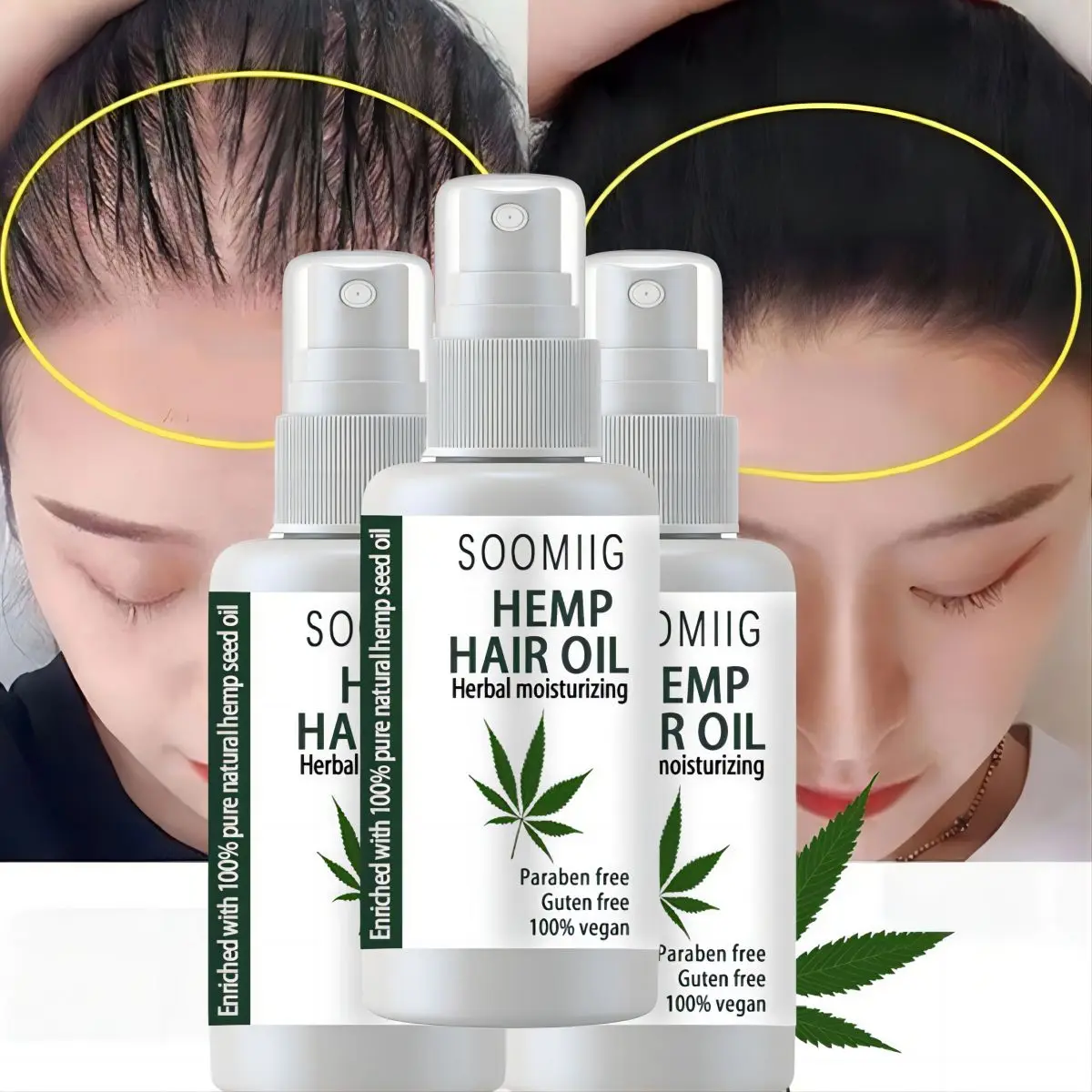 

Hair Growth Spray Ginger Hair Essential Oil Treatment Preventing Loss Restorer