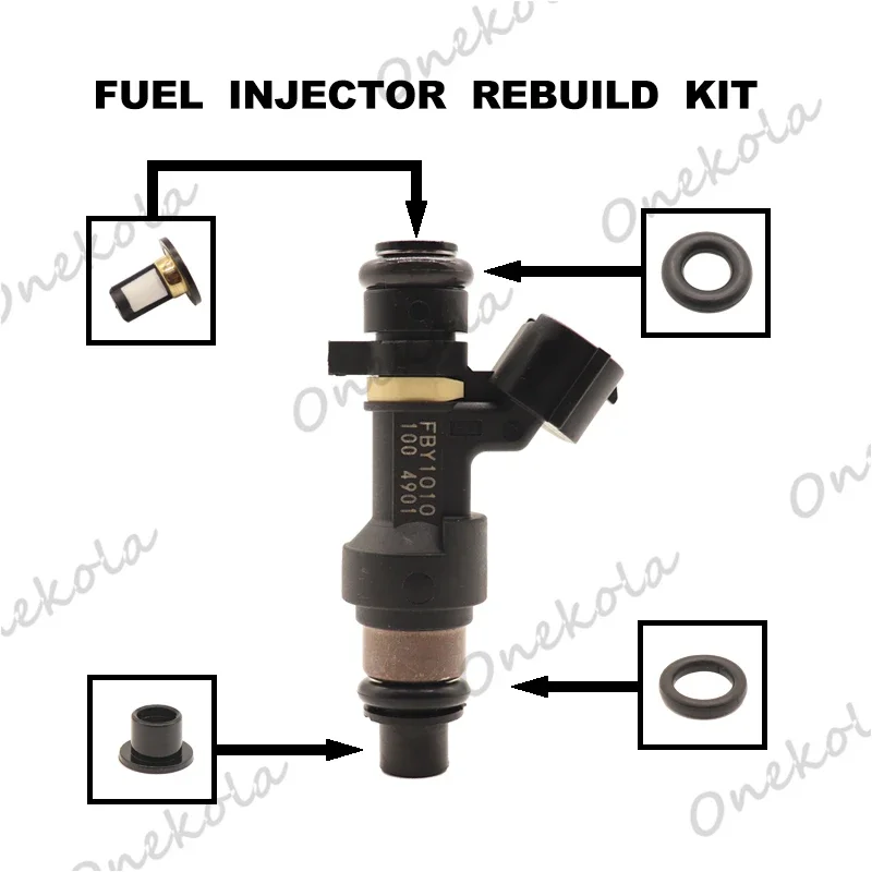 Fuel Injector repair kit Orings Filters for 2009-2013 NISSAN NOTE E11 1.4 PETROL CR14 FBY1010 16600-1HC0A