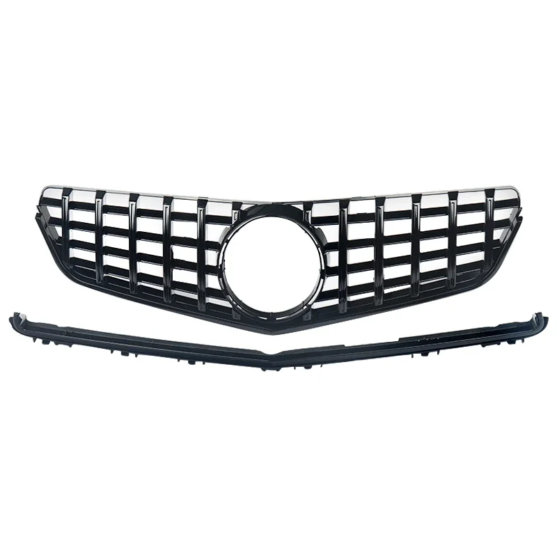 For Mercedes W207 C207 Grille 2009-13 Benz E Class E350 E550 C207 Coupe GT-R Grille Tuning Front Bumper Grill Grid Accessories