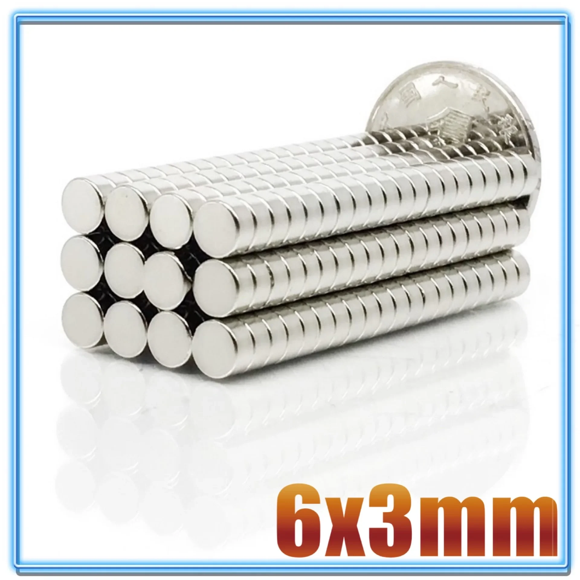 100Pcs Mini Small N35 Round Magnet 6x1 6x2 6x3 6x4 6x10 6x20 mm Neodymium Magnet Permanent NdFeB Super Strong Powerful Magnets