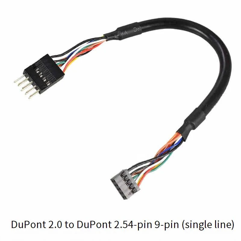 

Dual row dupont line Flash Cable Hole pitch 2.0 2.54mm 10pin FOR Industrial Motherboard USB Pin connector PIN/HOLE