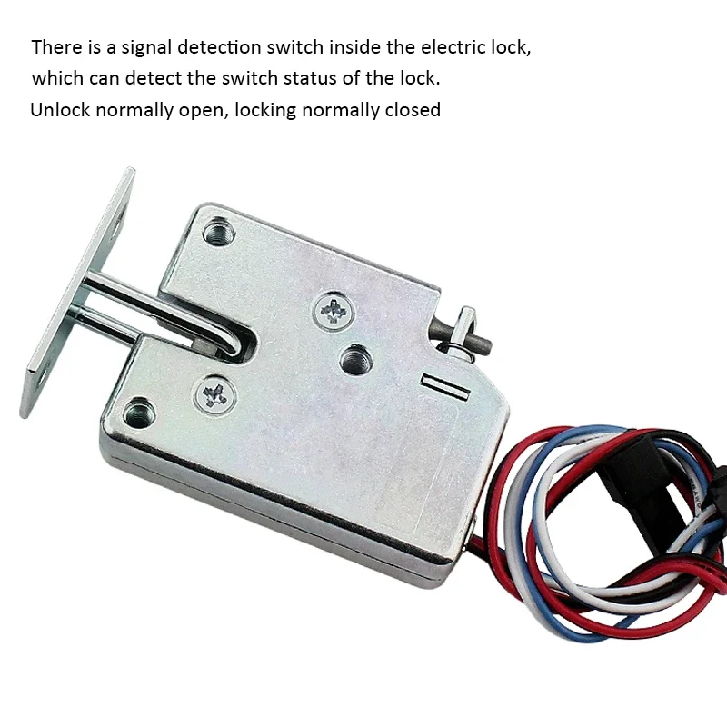 

DC12V Mini Electric Lock Picks Latch Electromagnetic Lock For Electronic Locker Smart Cabinet Lock with spring rod up to 165lbs