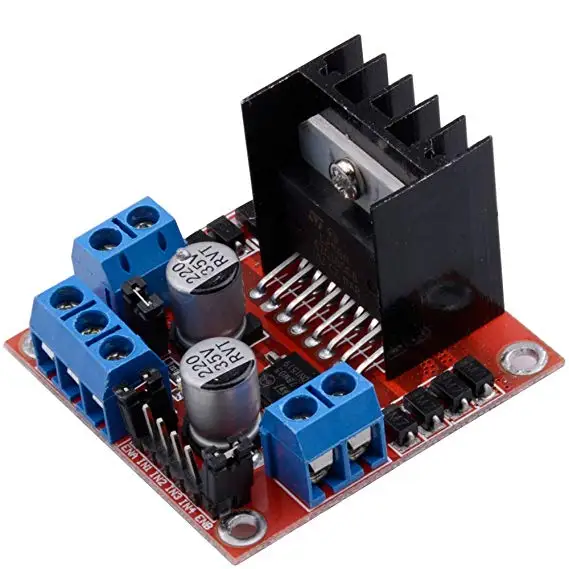 2 pz/lotto Nuovo Dual H Bridge DC Motore Passo-passo Azionamento Modulo Scheda Controller L298N per arduino KIT FAI DA TE