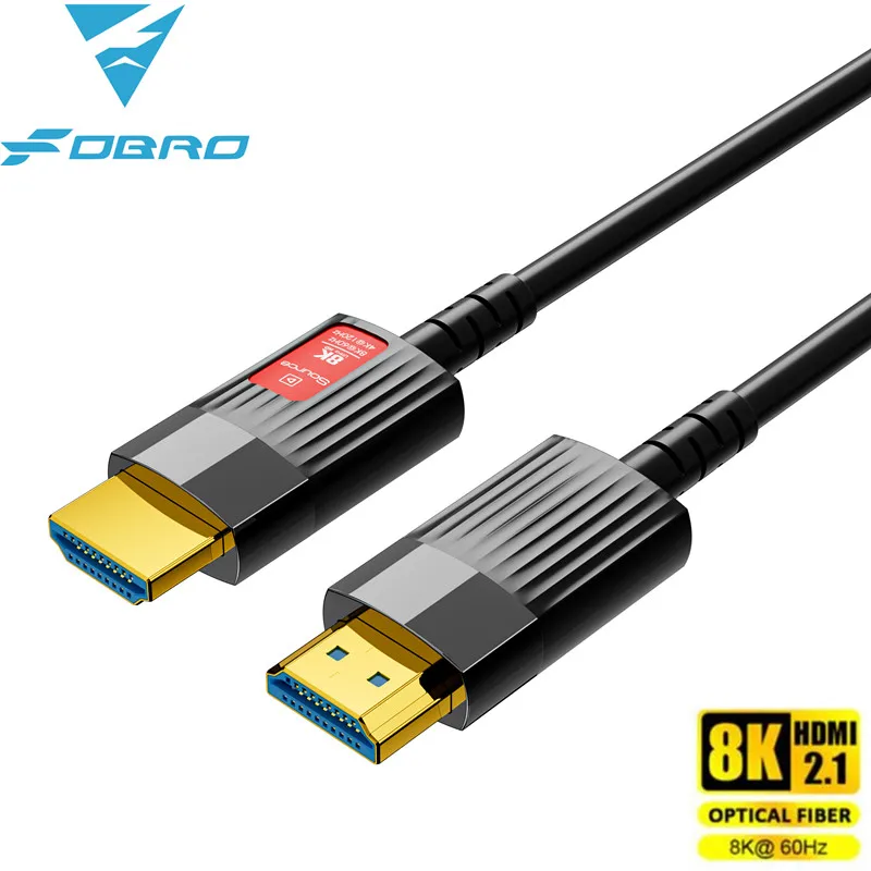 

8K HDMI 2.1-compatible Cable Optical Fiber Cable 8K 60Hz 4K 120Hz HDR10+ HDCP eARC for HDTV Laptop Projector TV Box PS4 PS5