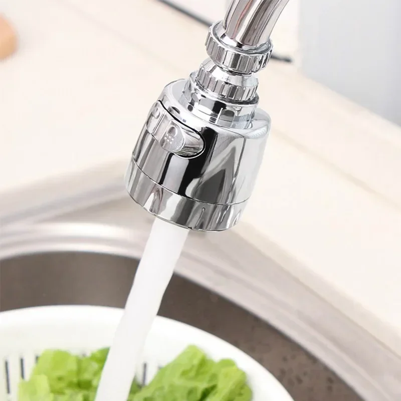 2 Modes Rotatable Water Saving Kitchen Faucet Extender High Pressure Splash-Proof Nozzle Tap Adapter Sink Filter Sprayer