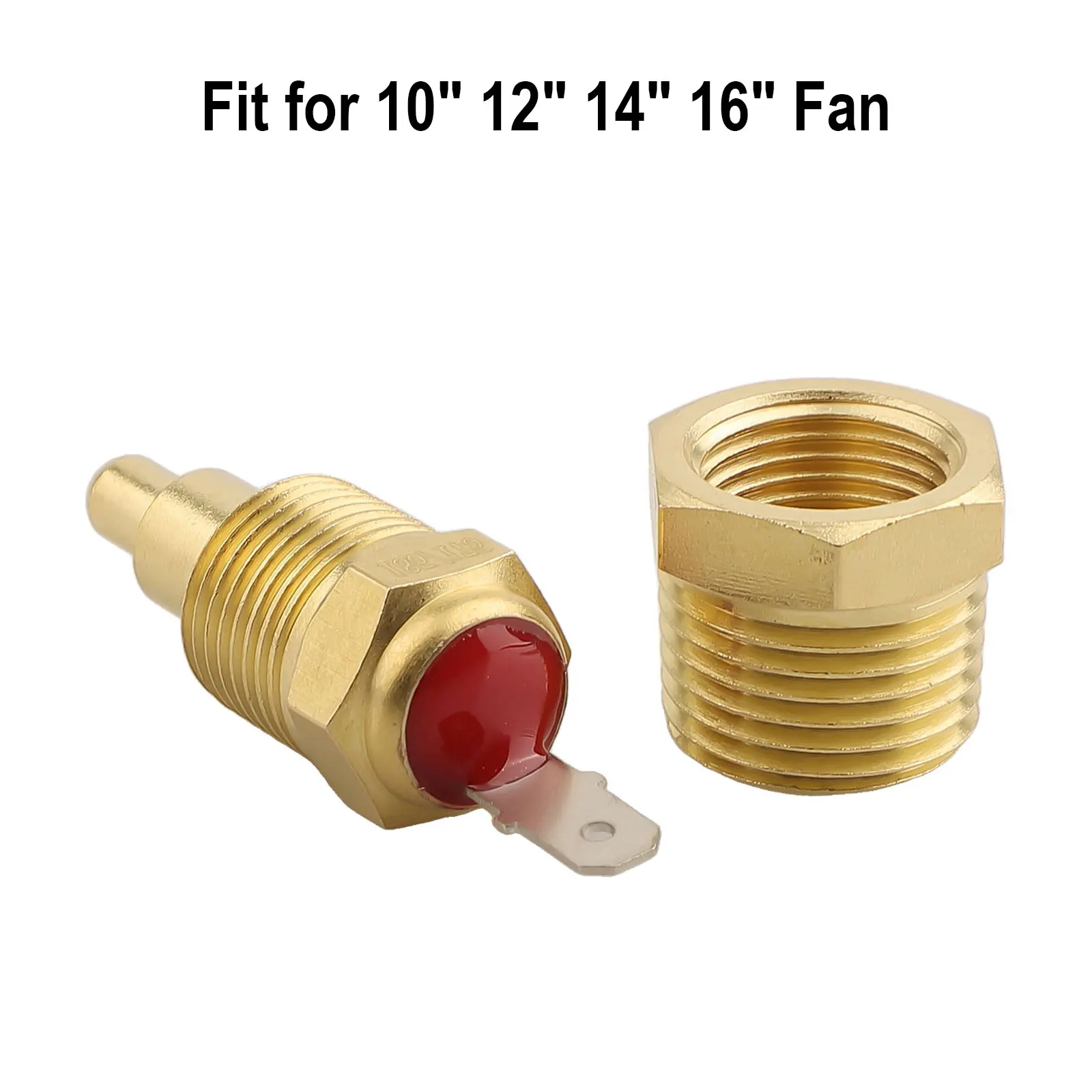 Accurate Temperature Measurements COOLANT TEMP SENSOR ADAPTER FAN GROUNDING THERMOSTAT SWITCH NPT 3/8 1/2 inch