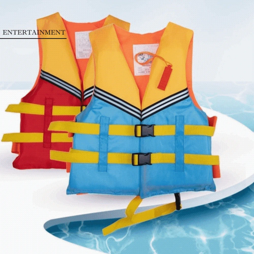 

Large Buoyancy Life Vest Jacket with Whistle Adjustable Straps Buoyancy Vest Portable Swimming Vest Outdoor Water Sport