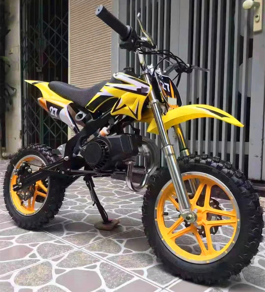 

High Performance 49cc Brushless Dirt Bike for Kids 35KM/H Speed New Hydraulic Brakes 2 Stroke Engine CDI Ignition Chain Drive