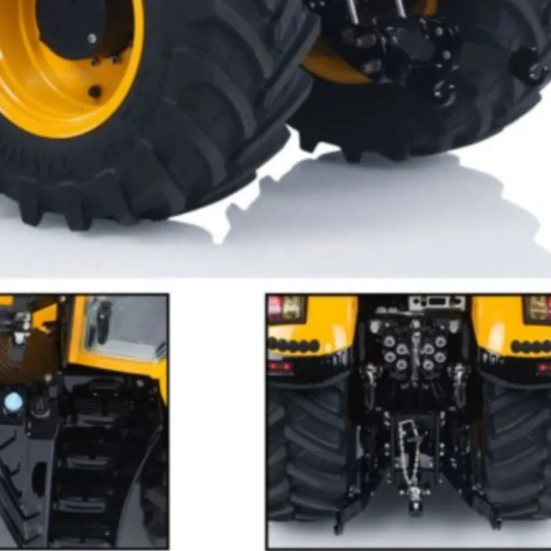 1:14 LESU 1050 90% Metal RC Hydraulic Tractor 4x4 Farm Truck Model PL18EV Lite Radio Upgrade Smoking Sound Machine Car Toy