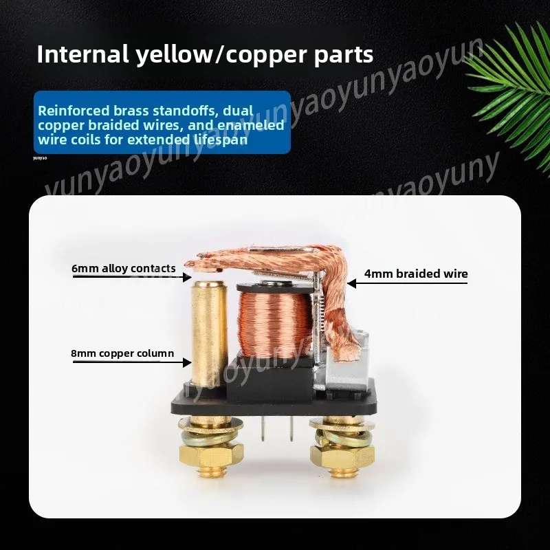12V/24V 100A 4Pin Normally Open Automotive Starter Relay Heavy Duty Waterproof Durable Car Circuit Relay