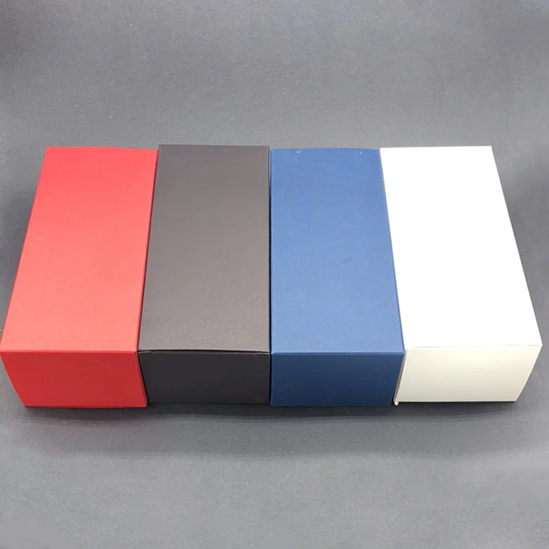 50pcs 17x7.5x6cm Blank Gift Boxes Black/White for Sunglasses 3D Glasses Packaging Paper Box
