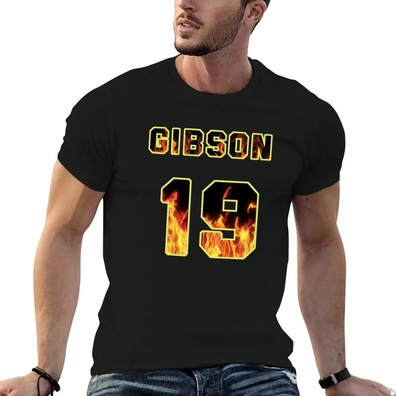

Jack Gibson Station 19 Jersey Flames T-Shirt t shirt man cotton man t shirt graphic t shirts for man pack cotton T-shirt