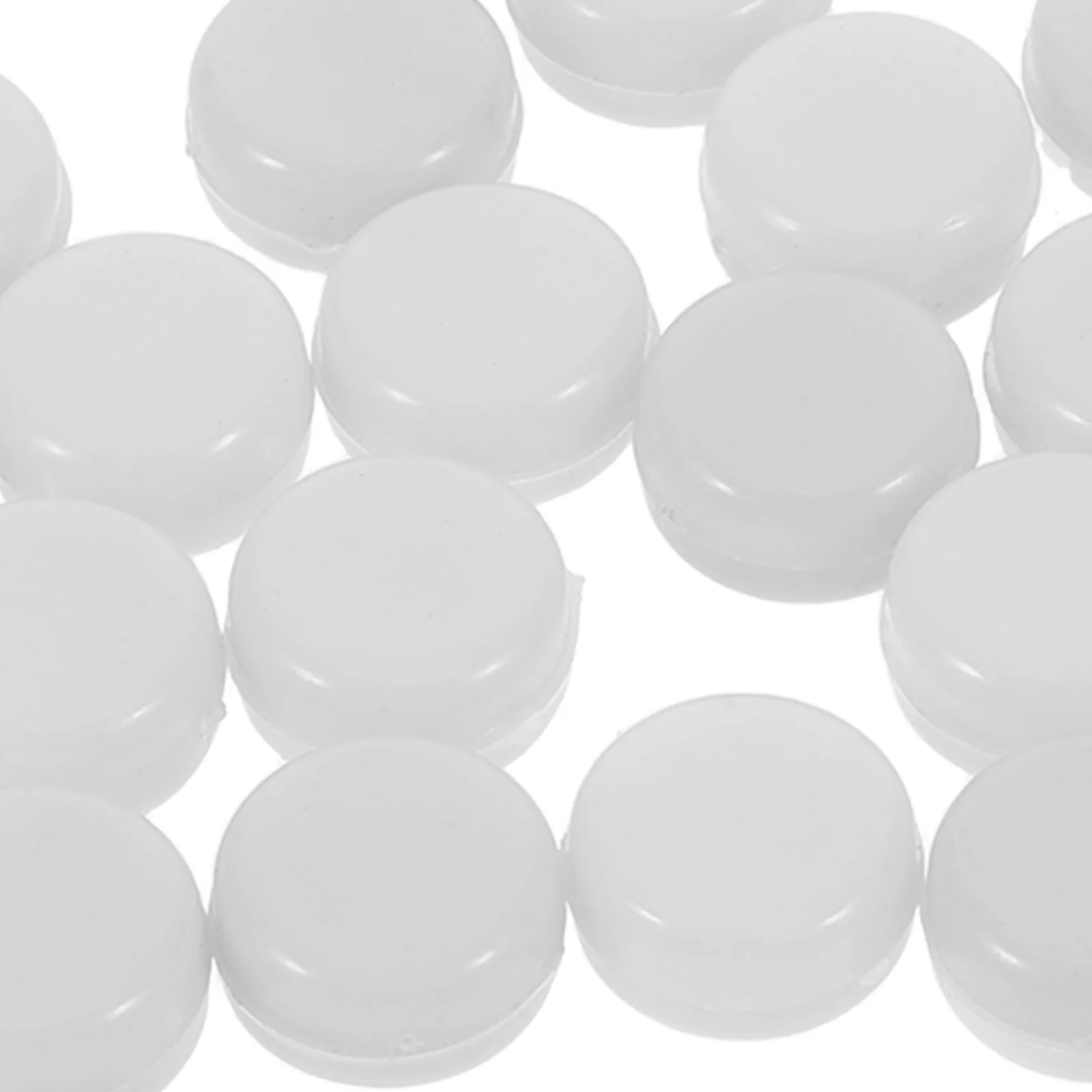 Hochet de sécurité pour bébé, 20 pièces, boules plates, fabricant de bruit en plastique, projets de secousse, Inserts de hochet, hochets sensoriels doux, jouets