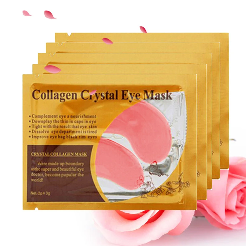 30P = 15Pairs Crystal Collageen Gold Powder Eye Mask Anti-Aging Donkere Kringen Acne Schoonheid Patches Voor eye Huidverzorging Koreaanse Cosmetica