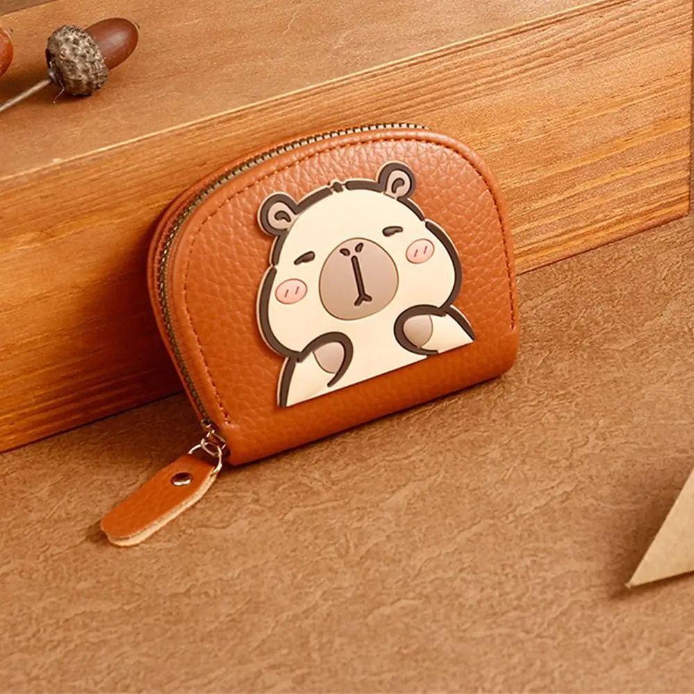 Casual PU หนัง Kapibala ขนาดใหญ่ความจุ Multi-Function กระเป๋าน่ารักการ์ตูนกระเป๋าเล็กผู้หญิงหญิง