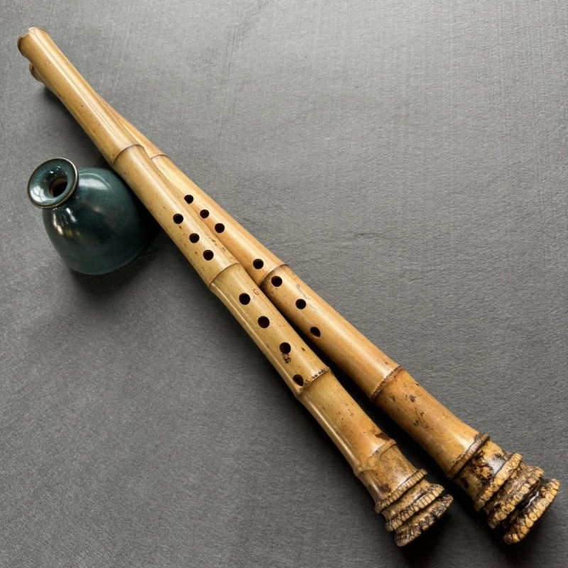 Bamboo Nan Xiao 8 Holes Chinese Vertical Blowing Flute Adult Beginners Professional Performance Instruments Big Head Flutes