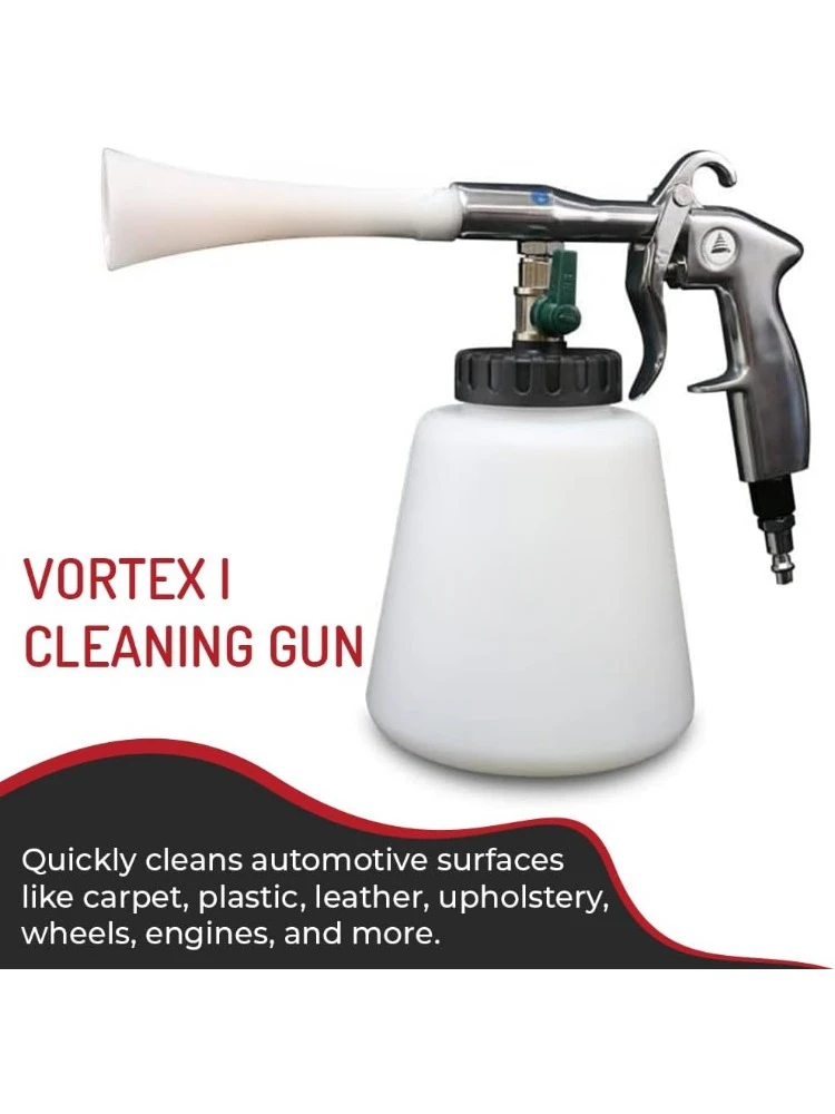 Vortex Cleaning Gun - Quickly Blasts Dirt and Dust from Surface - Works with Air Compressor (Vortex I)