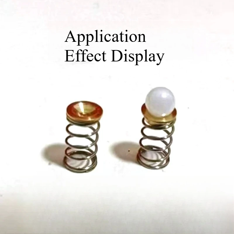 10Pcs Anti-oxidation Brass Spring Top Tuning Accessories for EDC Fidget Clicker, Rhythm Ding Push Card Toy Parts