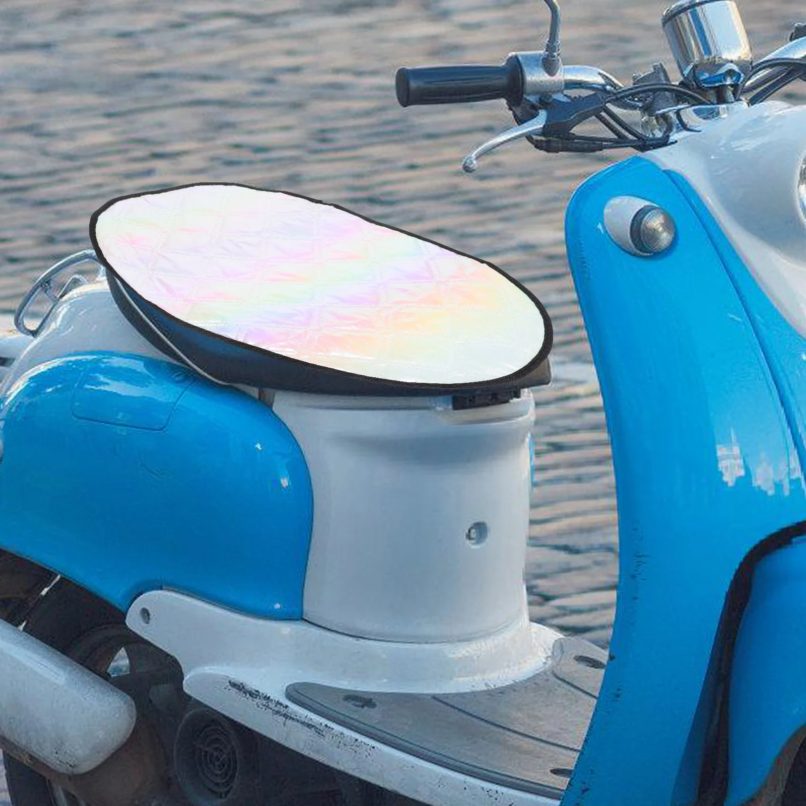 

Breathable Electric Bike Seat Cover Heat Insulation Stylish Motorcycle Accessories for Men Sun Shade Protection