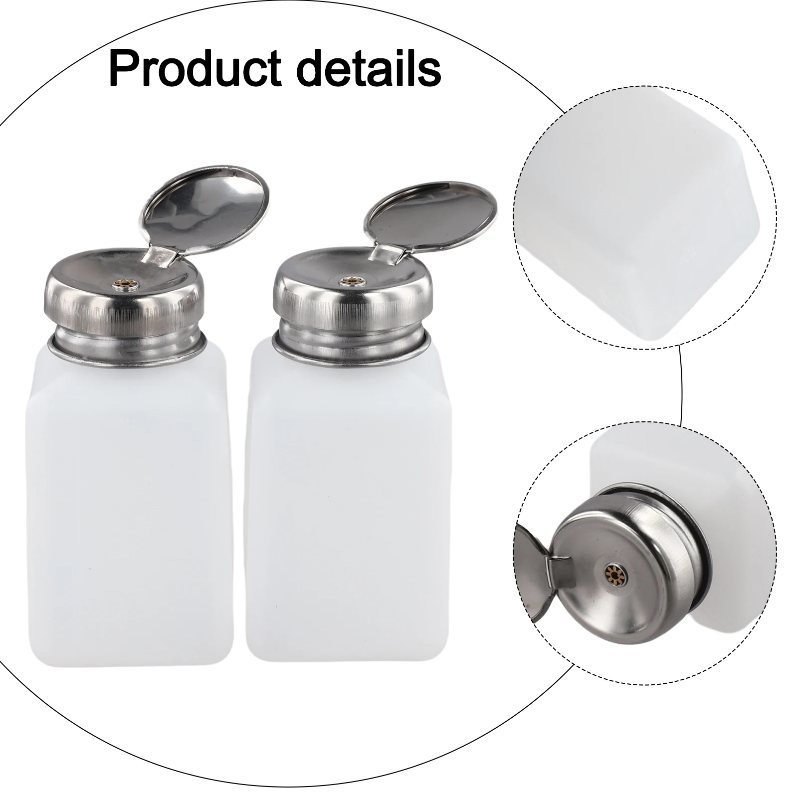 2Pcs 200ml Liquid Push Alcohol Dispenser Solder Flux Bottle Cleaner Welding Flux Anti-Reflux Saves Liquids For Repair Operations