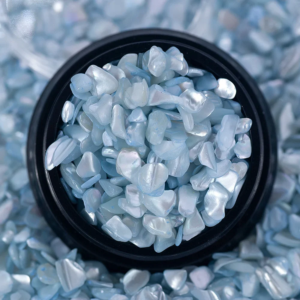 

New National Style Natural Shell Jade Face Shell Irregular Candy Color Manicure DIY Manicure Decoration Filling Supplies