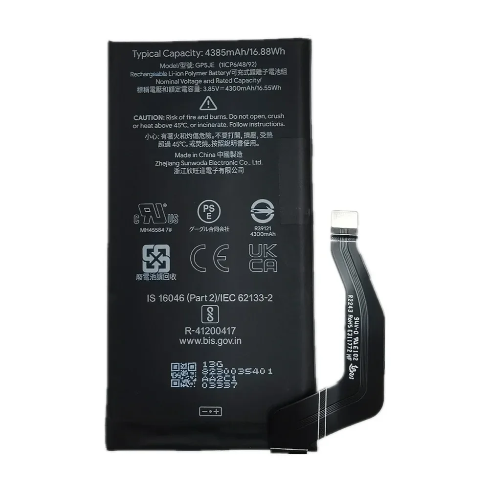 New 4385mAh GP5JE Phone Battery For HTC Google Pixel 7A 5G Replacement Batteries Battery In Stock + Tools