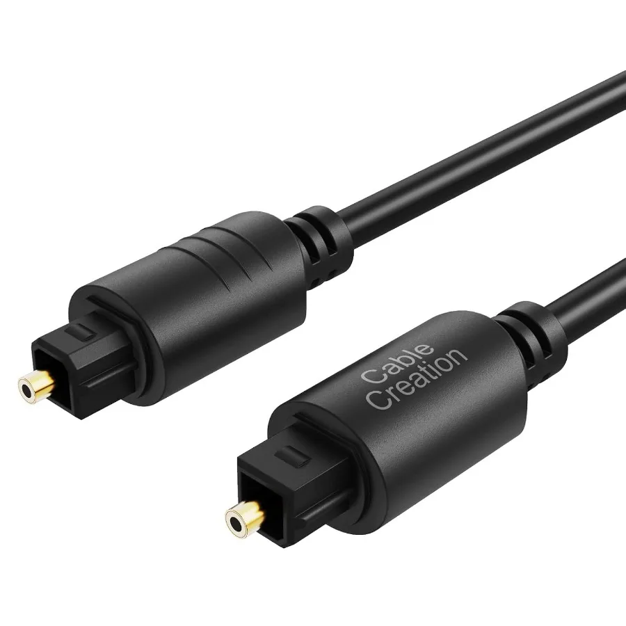 

CableCreation 12FT Digital Optical Audio Cable Toslink Cable Male to Male Digital Optical Cable with GoldPlated Connector for H