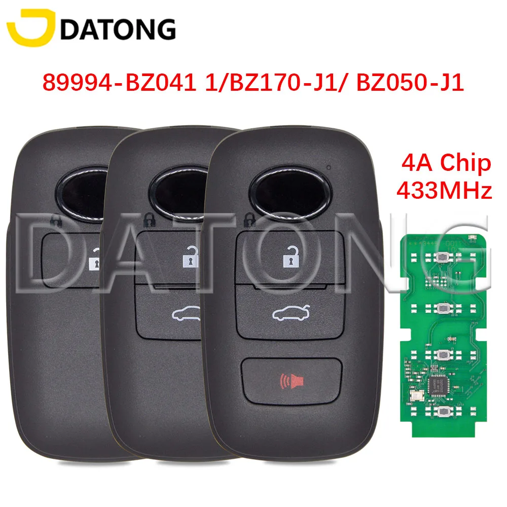 

Автомобильный ключ-пульт Datong World 4A 433 МГц 89994-BZ041 -1/BZ170-J1/BZ050-J1 для Toyota Yaris Cross, Raize, Rocky