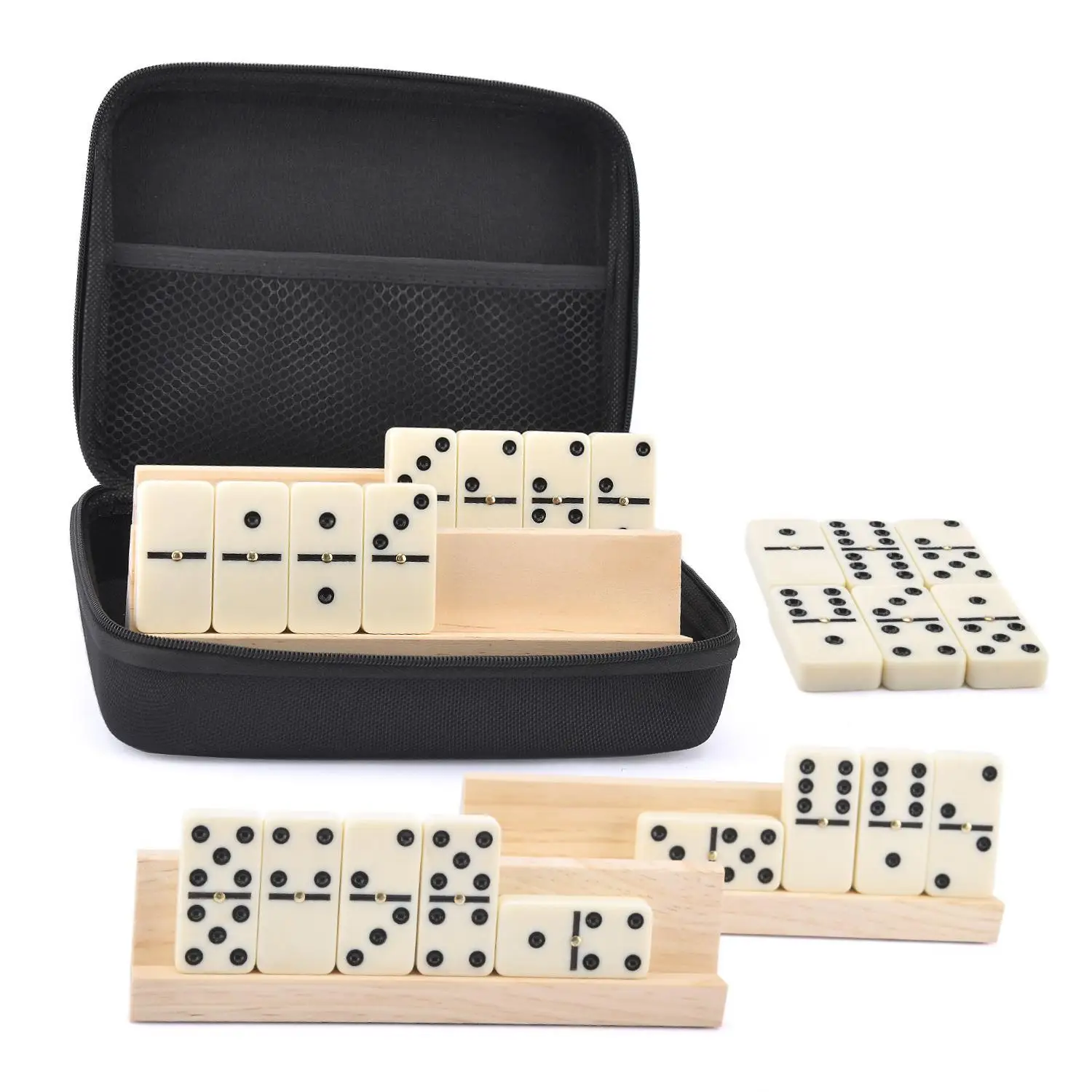 Double Six Domino Set Classic Tiles Favor Fun Professional Table Game 28