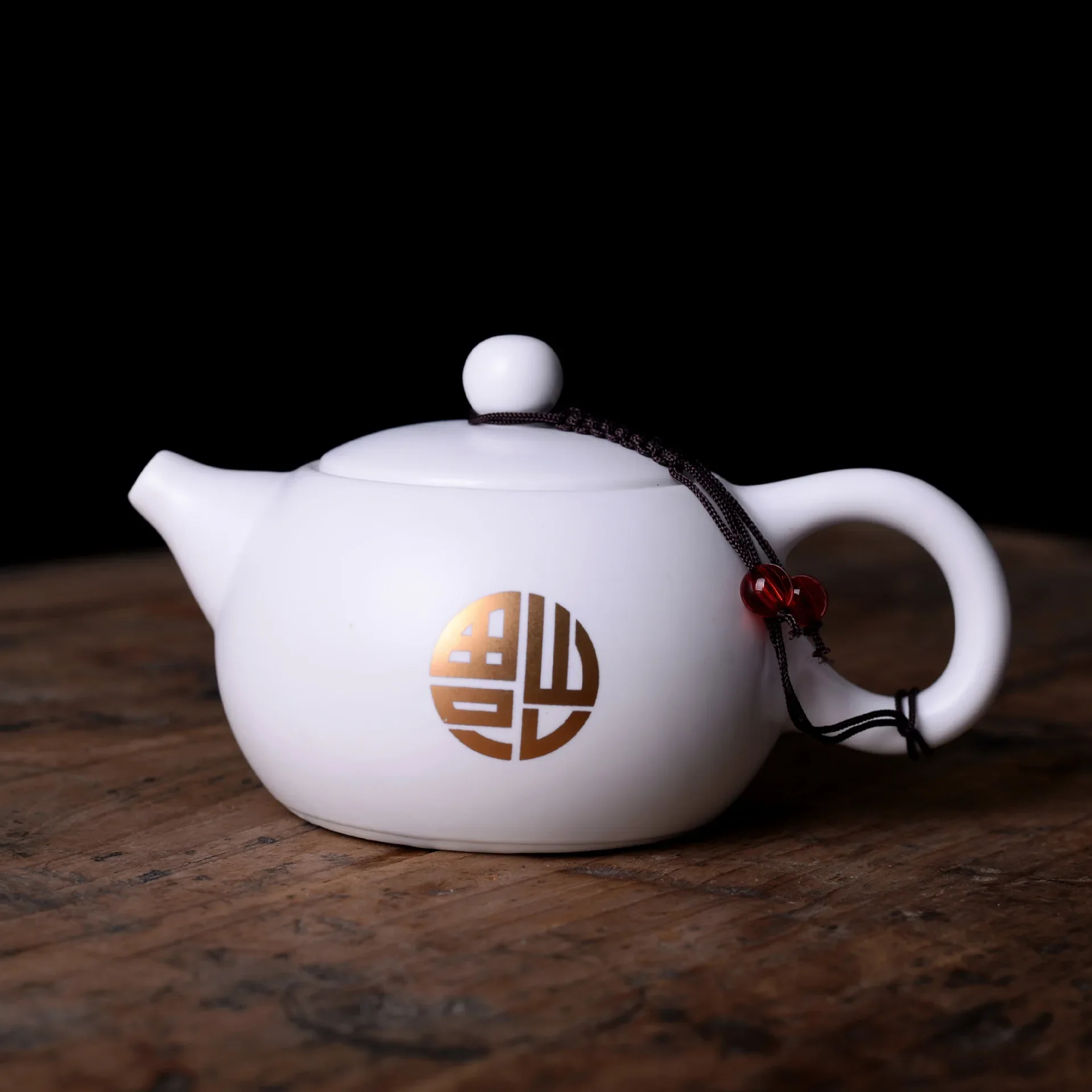 Ceramic Teapot, Chinese Kungfu Teaware, Small Tea Maker, Hand Grip Pot, Household Porcelain for Cha Drinkware