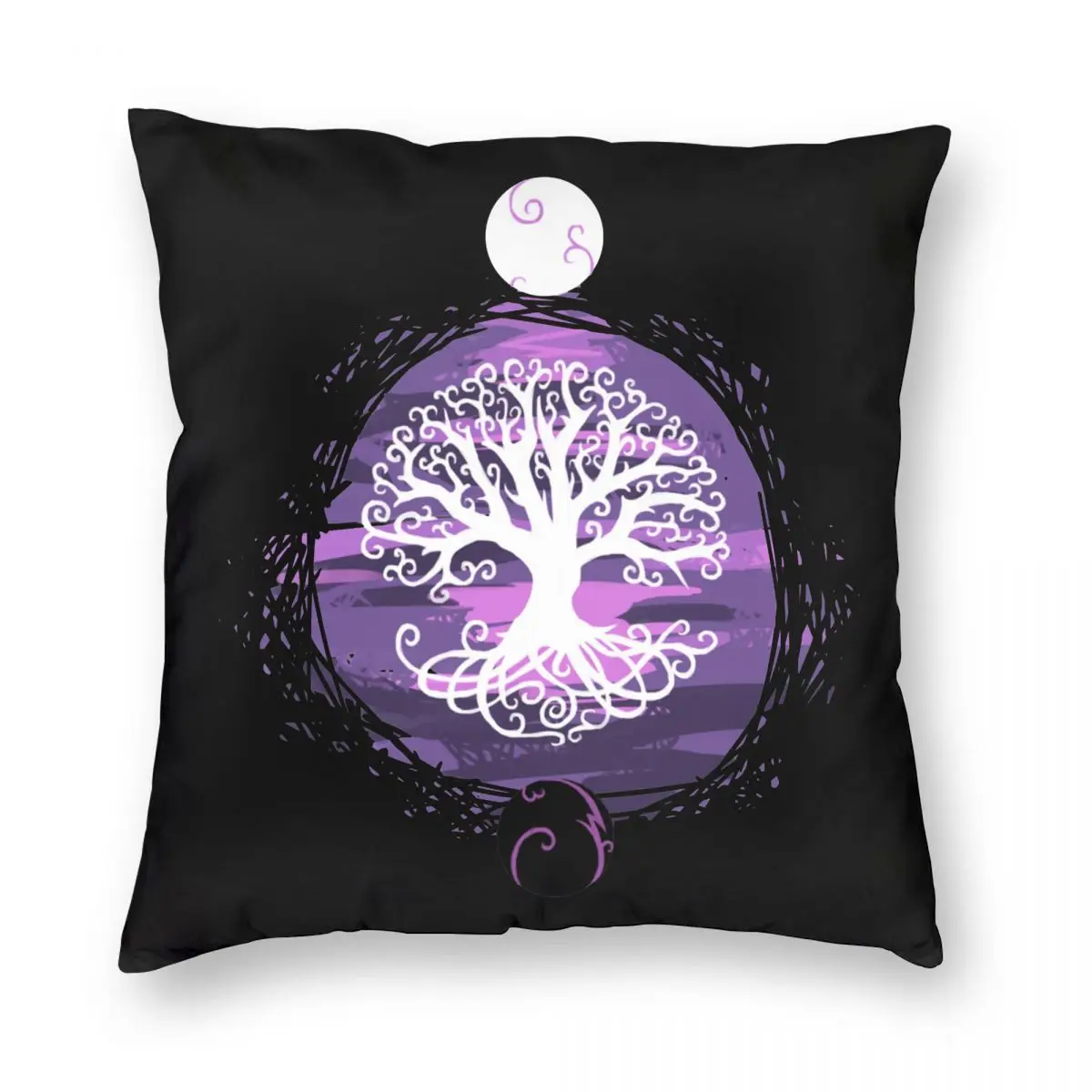 

The Other Side Life Tree Pillowcase Printing Polyester Cushion Cover Decoration Legend Throw Pillow Case Cover Home Zippered