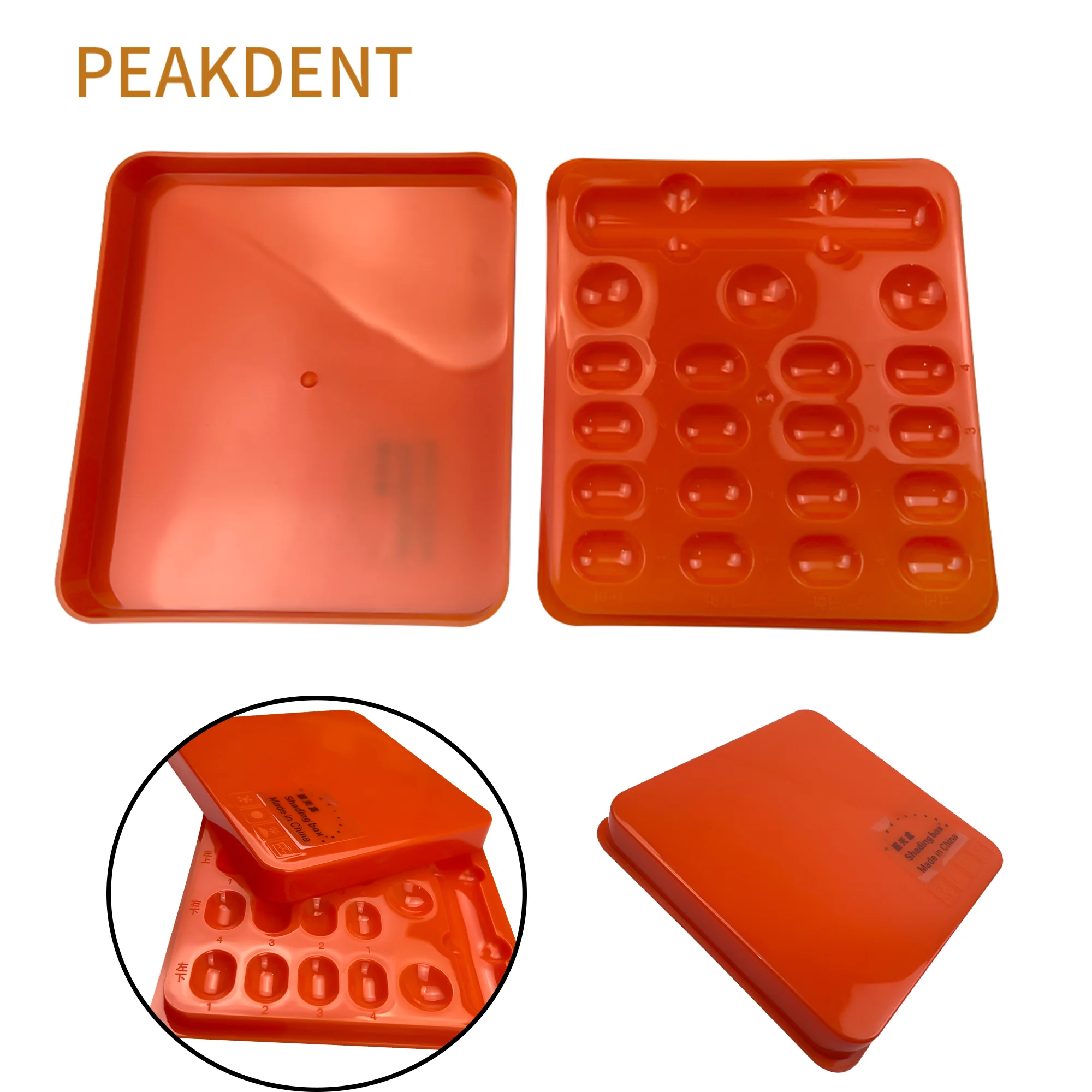 Dental Resin Shading Box Color Toning Synthctic Acrylic Teeth Shading Ligh Storage Box Protector Color Toning Case Dentistry Lab