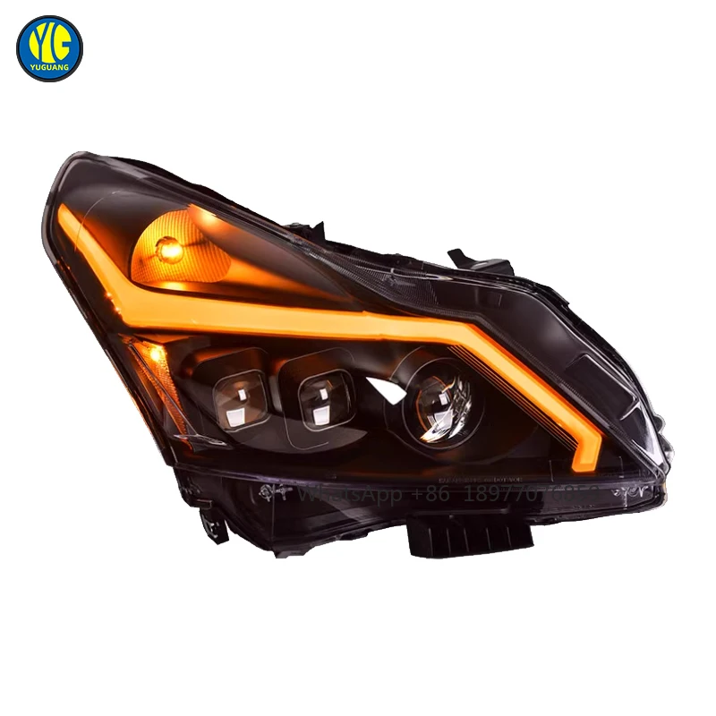 

G25 2009-2015 Автомобильные светодиодные фары, обновленные новые автомобильные аксессуары, детали 6000k, цветная температура, проектор, головные фонари