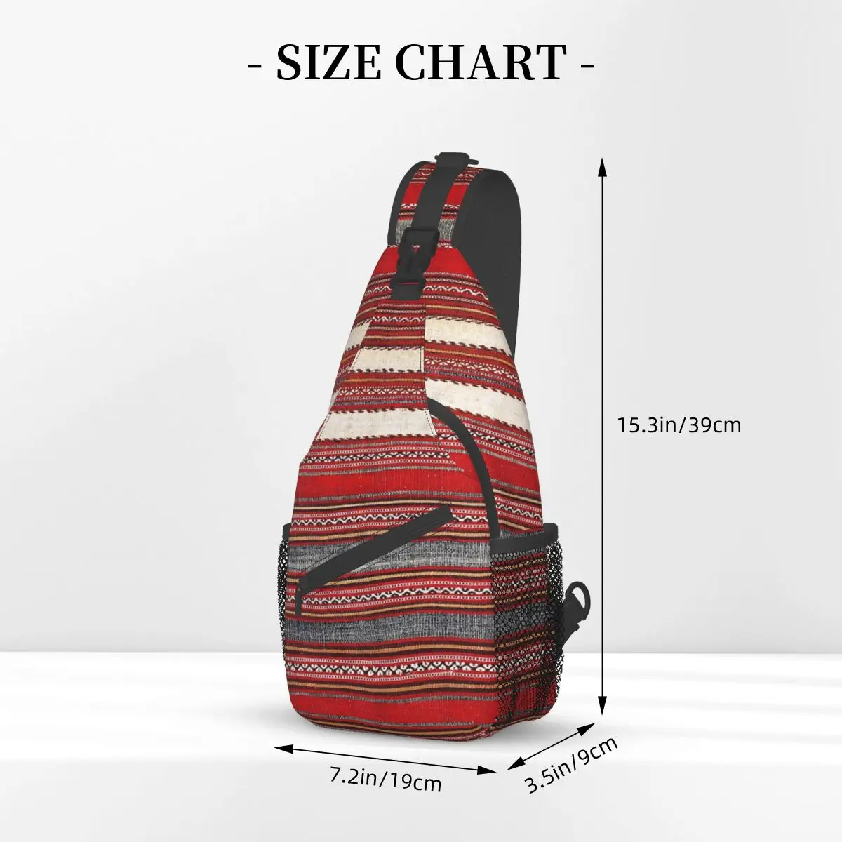 Antique Turkish Kilim Sling Bags Chest Crossbody Shoulder Sling Backpack Travel Hiking Daypacks Boho Ethnic Vintage Satchel