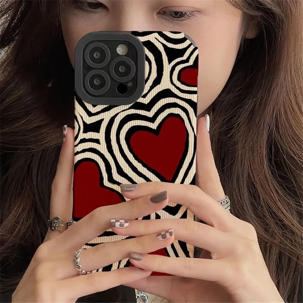 Romantic Love Hearts Silicon Phone Case For Samsung Galaxy A54 5G A52 A50 A51 A31 A32 A33 A21S A53 A71 A72 A73 A12 A13 A14 Cover